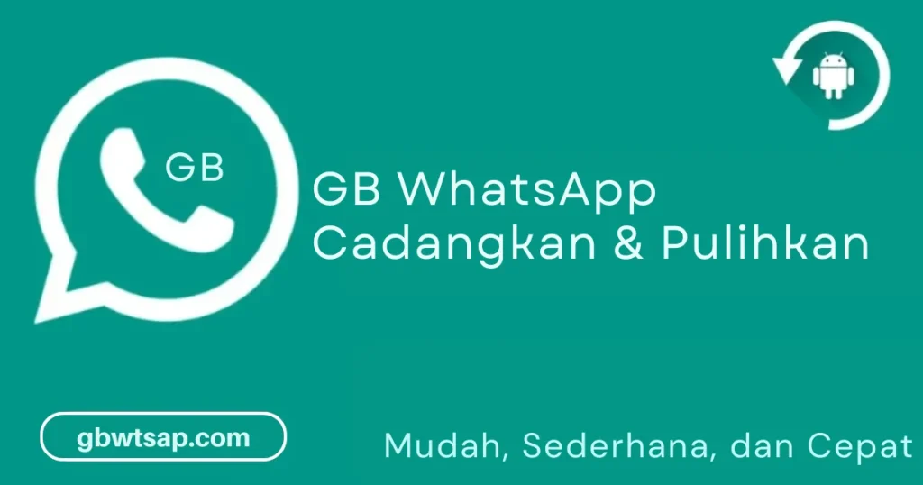 GB WhatsApp Cadangkan & Pulihkan
