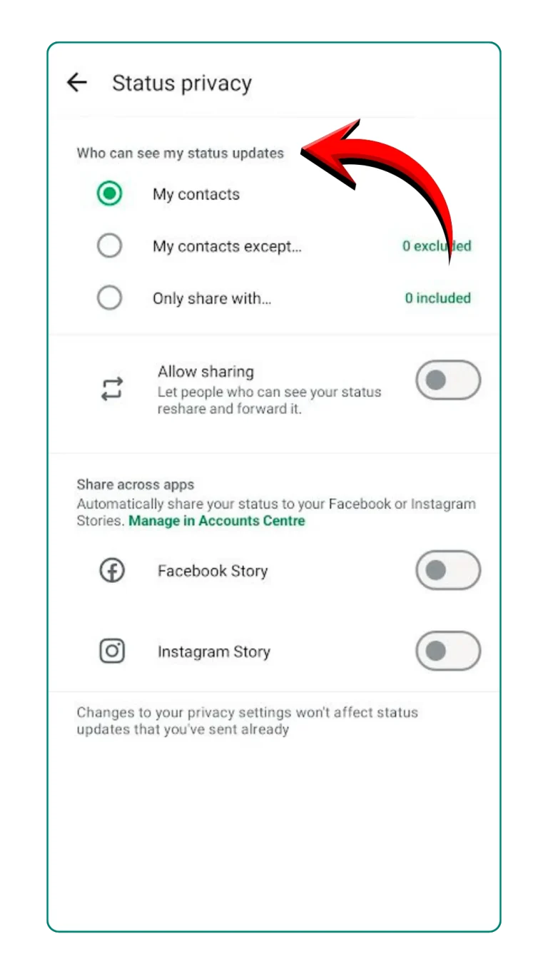 GBWhatsApp status privacy