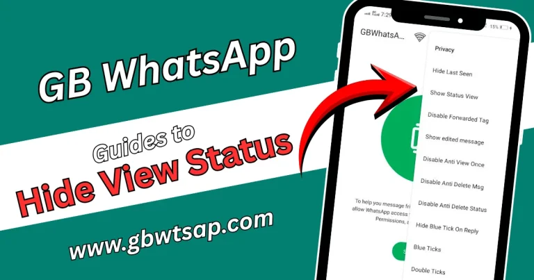 How to Hide View Status in GB WhatsApp App